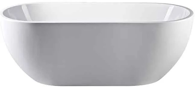 Cada freestanding 180 cm cu instalatie completa, alb lucios, Florida Aura