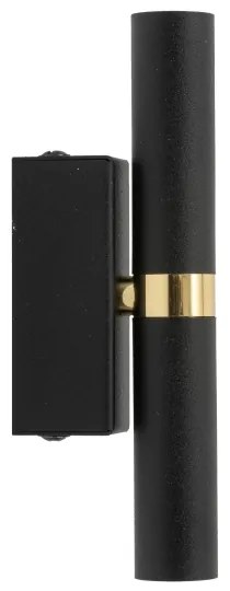 Aplică LAGOS 2xG9/3W/230V negru/auriu