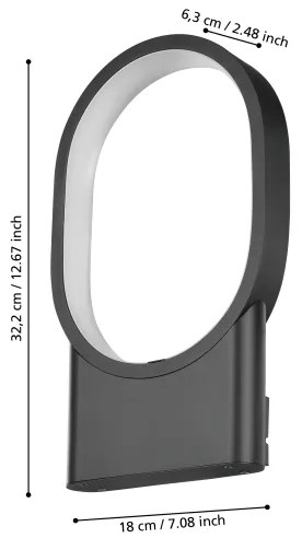 Aplică LED CODRIALES LED/10,8W/230V Eglo 900632