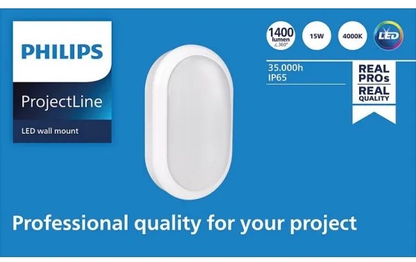 Aplică LED PROJECTLINE LED/15W/230V IP65 Philips