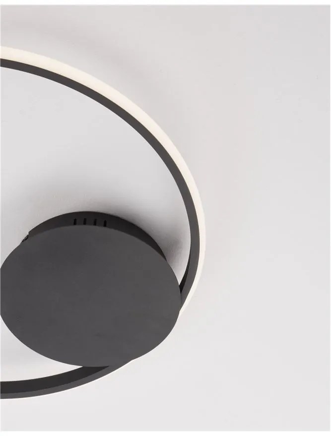 Lustra LED aplicata design modern circular FULINE negru NVL-9348073