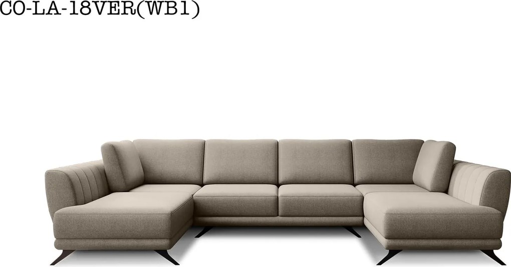 Colțar lemn masiv Larco's Formă U Extensibil 362x191cm Personalizabil