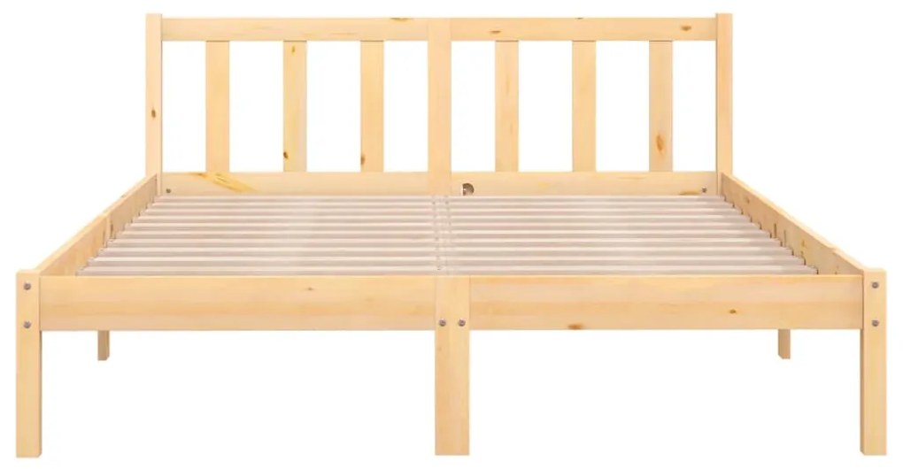 Cadru de pat, 140x200 cm, lemn masiv de pin