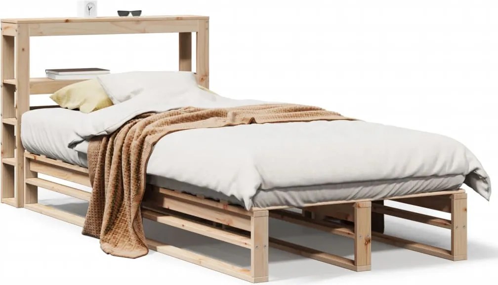 vidaXL Cadru pat fără saltea, 90x190 cm, lemn masiv de pin