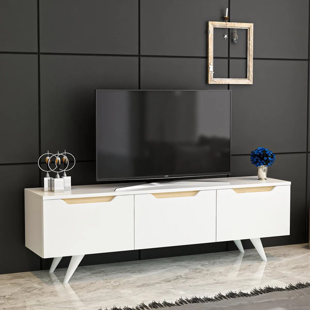 Masă TV Prag White