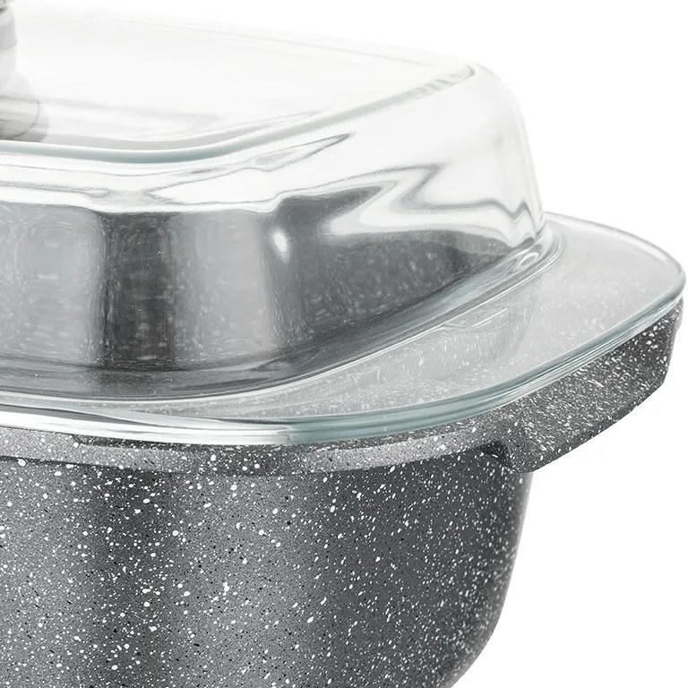 Florina Tigaie din aluminiu cu capac aromat Lava 4,5 l, 32 × 22 × 11 cm