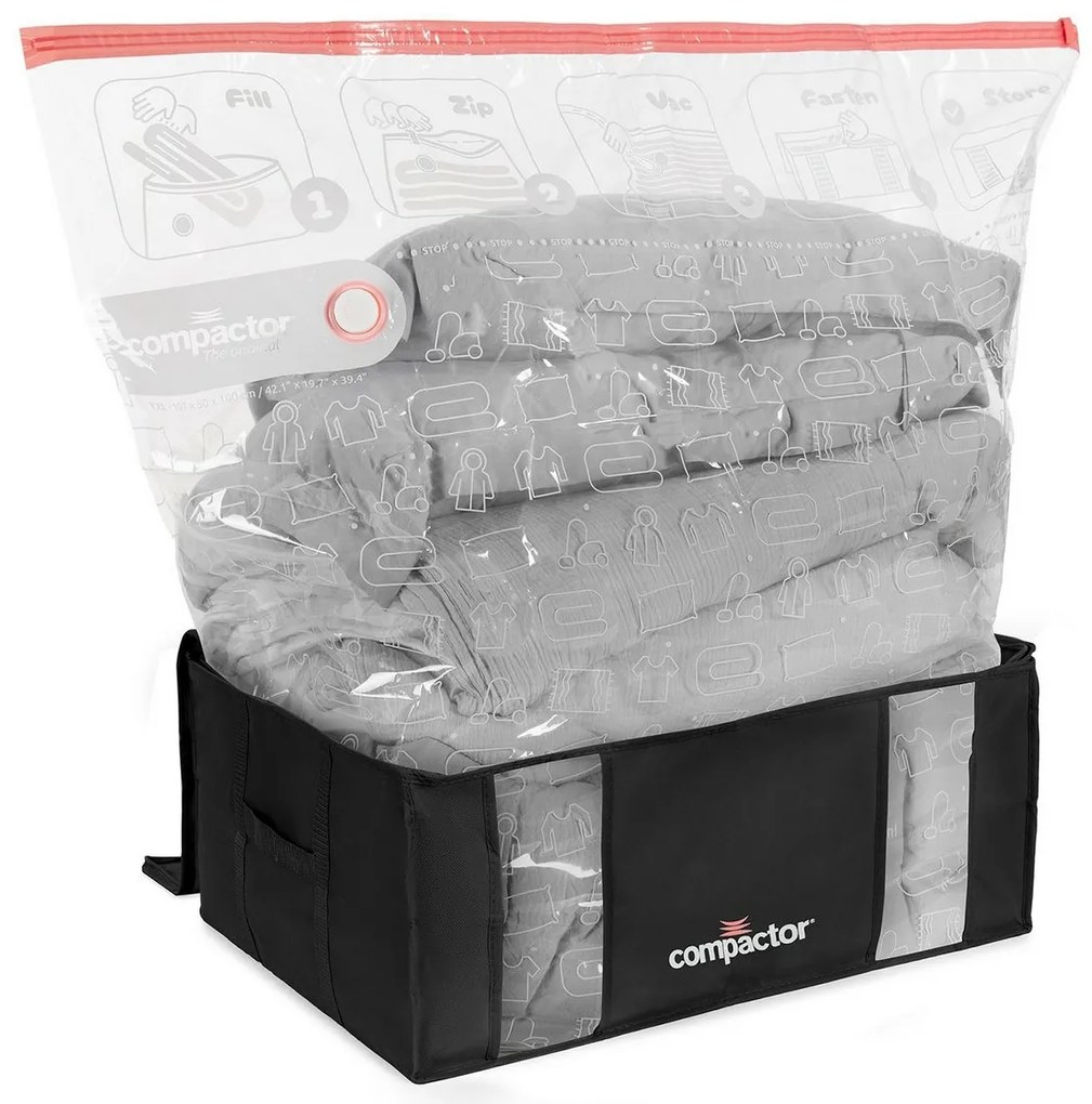 Compactor Cutie de depozitare în vid cu sac XXL, 50 x 65 x 27 cm, XXL