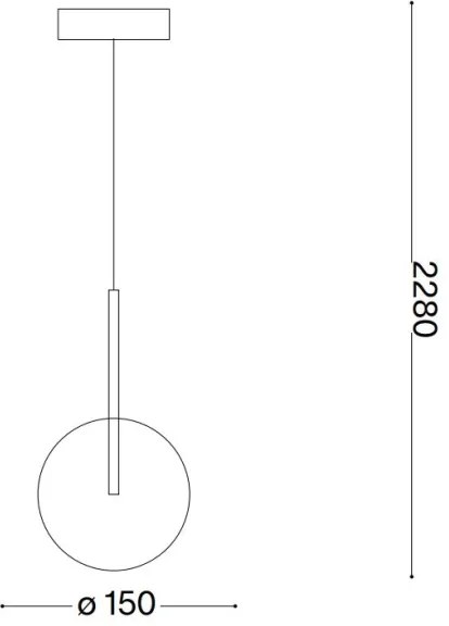 Lustră LED pe cablu Ideal Lux EQUINOXE 1xG4/2W/230V d. 15 cm crom/fumuriu