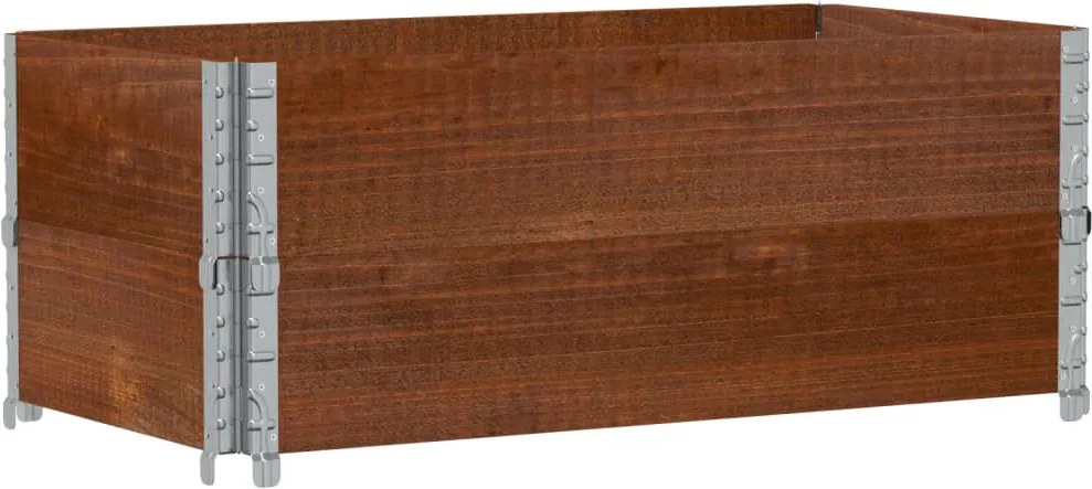 vidaXL Jardinieră de grădină, maro, 100x50 cm, lemn masiv de pin