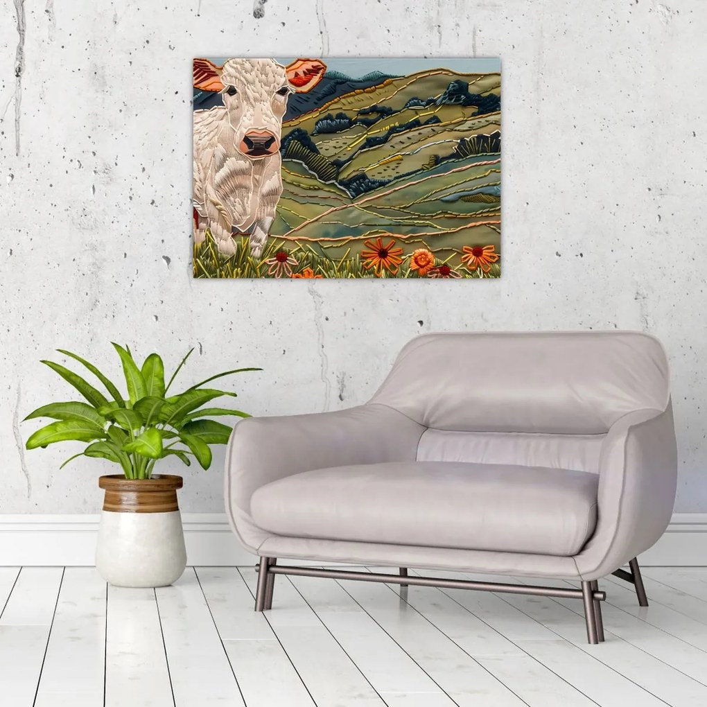Tablou - Imitație de motiv tricotat (70x50 cm)