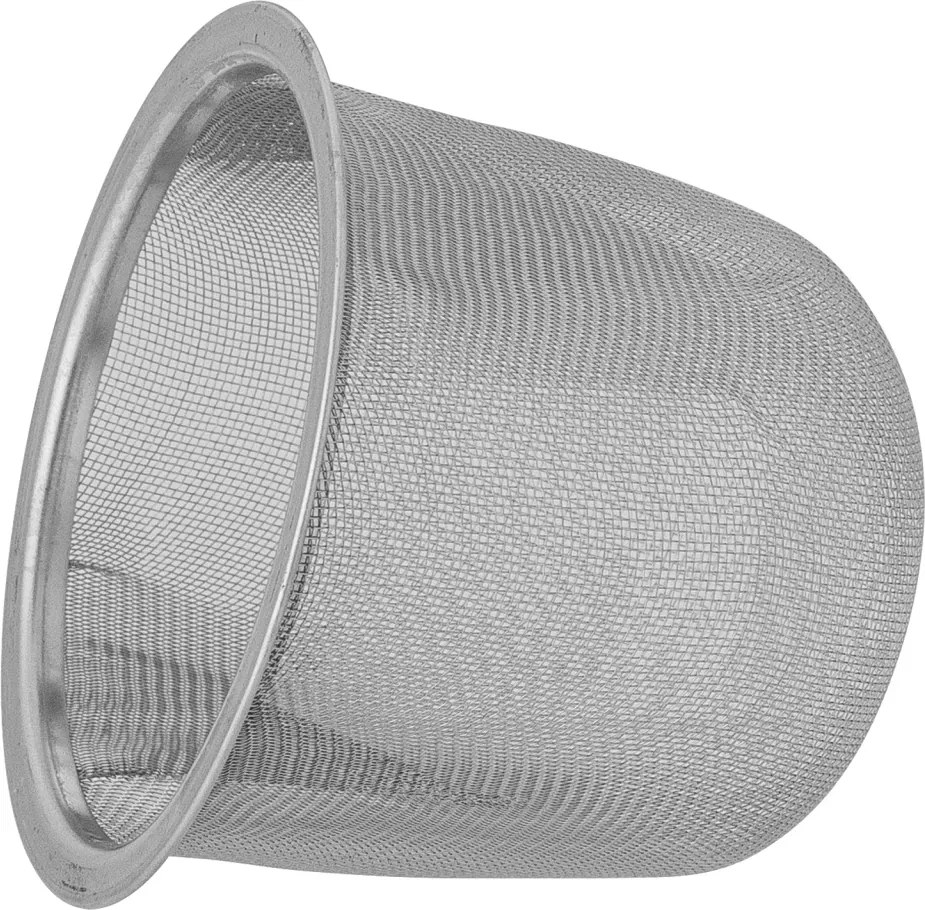 Ceainic din ceramică, cu motiv floral albastru pictat manual și mâner din bambus, cu infuzor, „Myah", 15 x 15 cm