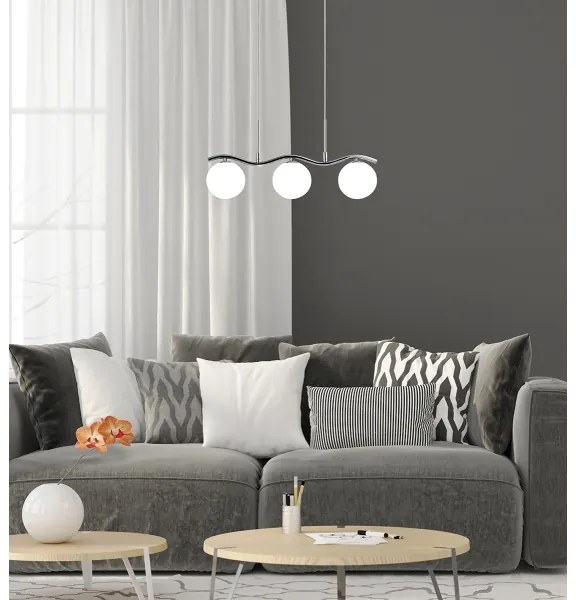 Lustră pe cablu RAMON 3xG9/40W/230V crom lucios