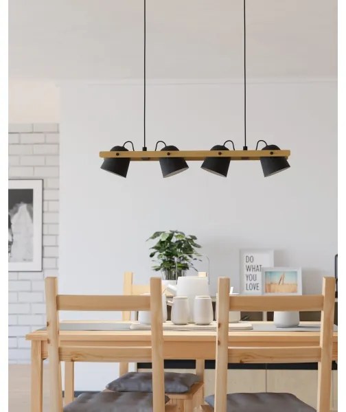 Lustră LED RGBW dimabilă pe cablu Eglo 900883 HORNWOOD-Z 4xLED/3,7W/230V