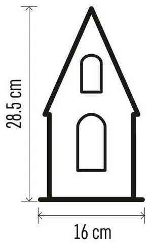 Decorațiune LED de Crăciun 3xLED/2xAA bej