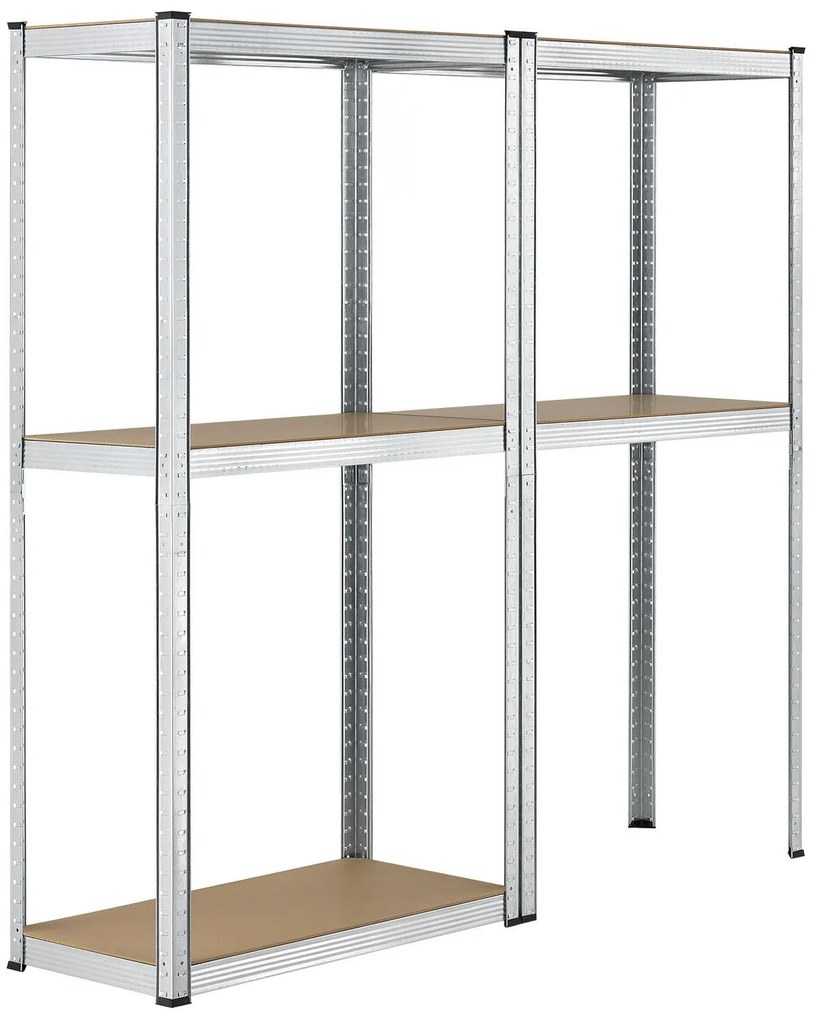 Juskys Set 2 rafturi - 160 x 80 x 40 cm