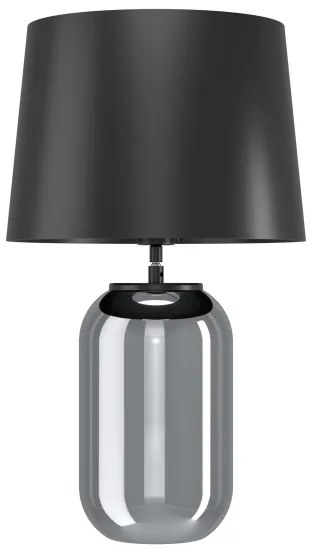 Lampă de masă Eglo 390063 CUITE 1xE27/40W/230V negru/fumuriu
