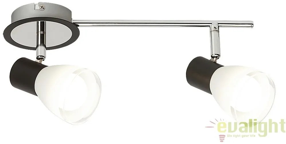 Aplica de perete,Plafoniera design modern, finisaj negru/crom, Ati 5977 RX