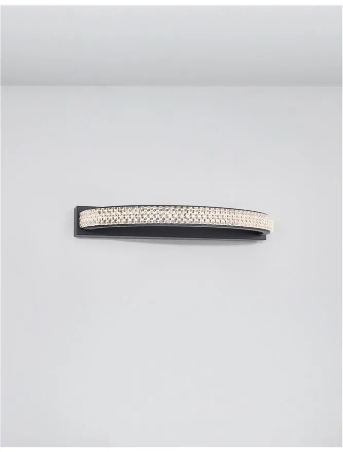 Aplica de perete LED design modern elegant GRANIA negru