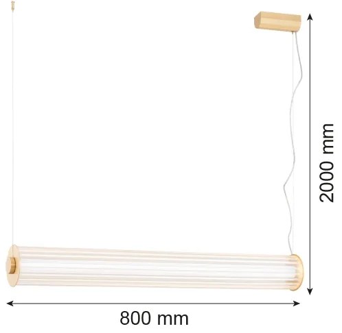 Lustră LED pe cablu Argon 8627 HAMPTON LED/60W/230V 3000K