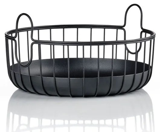 Coș de depozitare din sârmă din metal ø 22x8 cm Inu – Zone