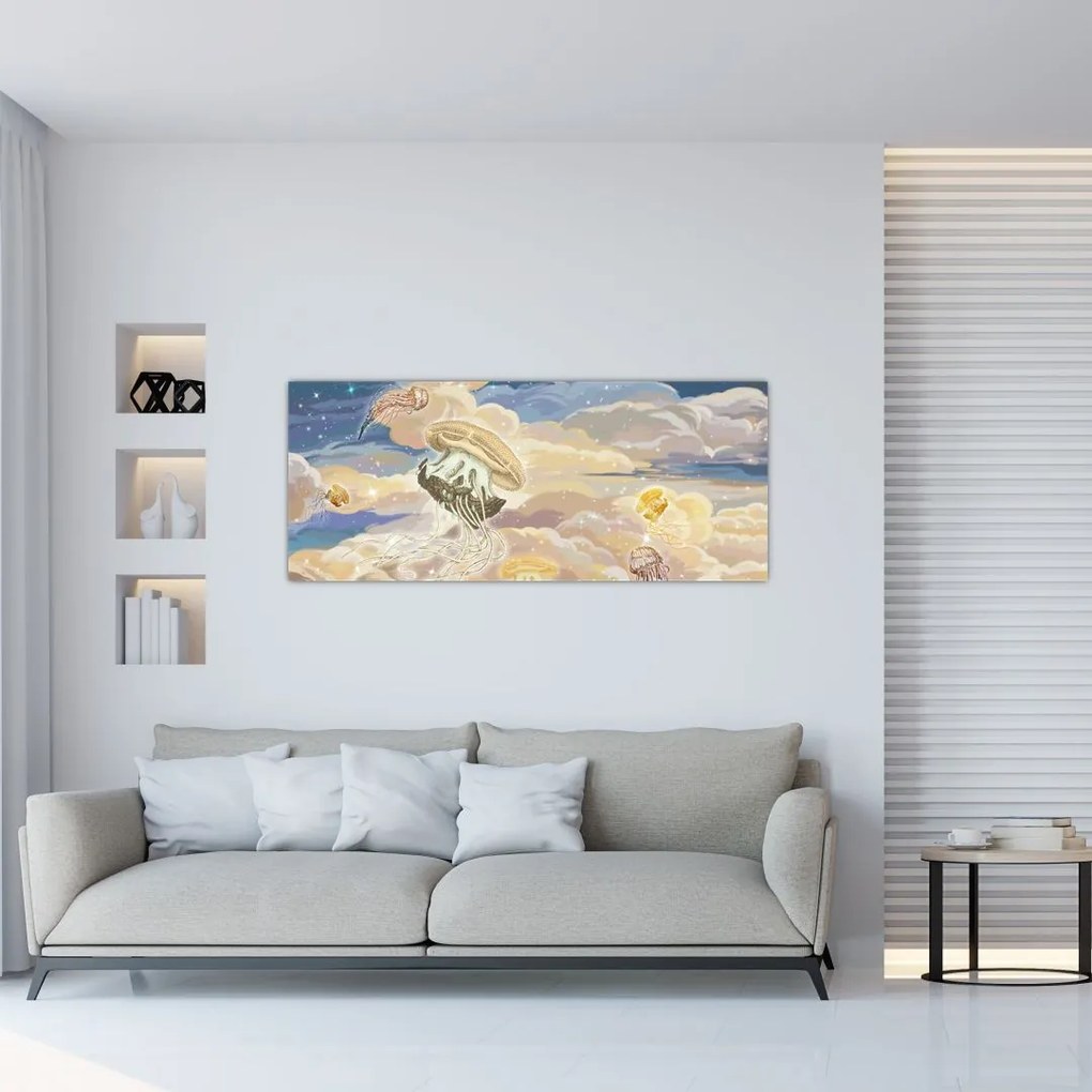 Tablou - Meduză Cerească (120x50 cm)
