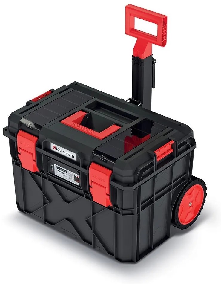 Valisa cu roti A, 40 cm, organizator, negru