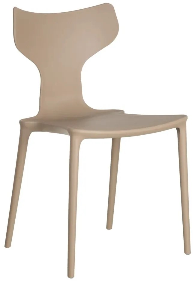 SCAUN  DIN POLIPROPILENA BEJ 47 X 41 X 83,50 CM