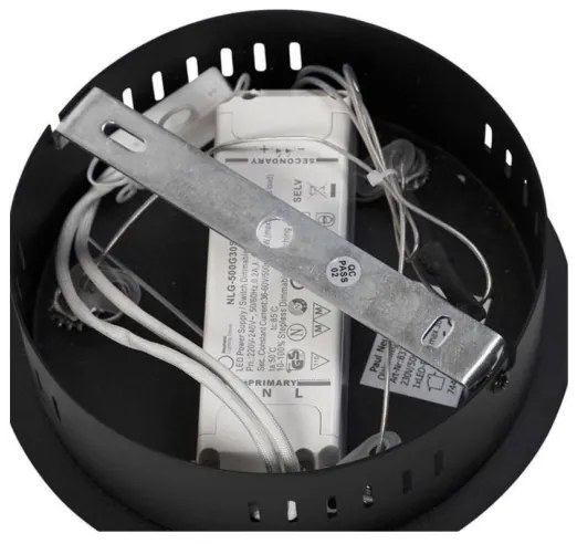 Lustră LED dimabilă pe cablu ROMAN LED/30W/230V neagră Paul Neuhaus 2472-18