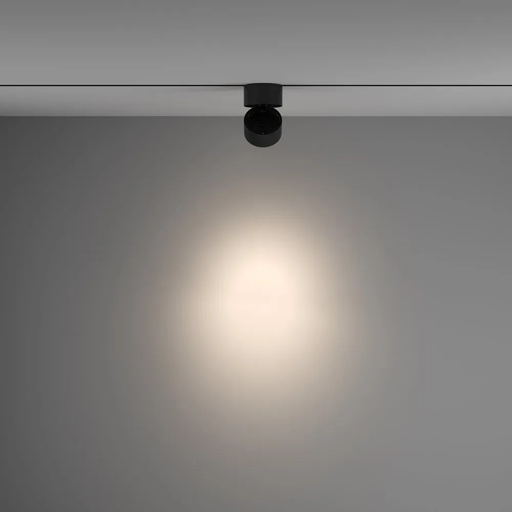 Spot LED dimabil, accesoriu pentru sinele monofazate Unity, Yin negru 4000K