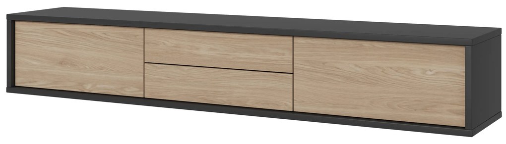 Masă TV Fiora 39 (antracit + stejar uleios). 1066465
