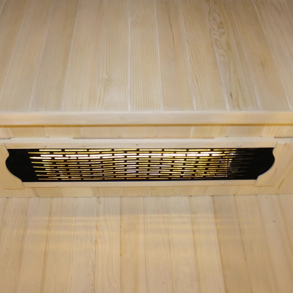 Infračervená sauna/ tepelná kabína Trondheim s plnospektrálnymi žiaričmi a drevom Hemlock
