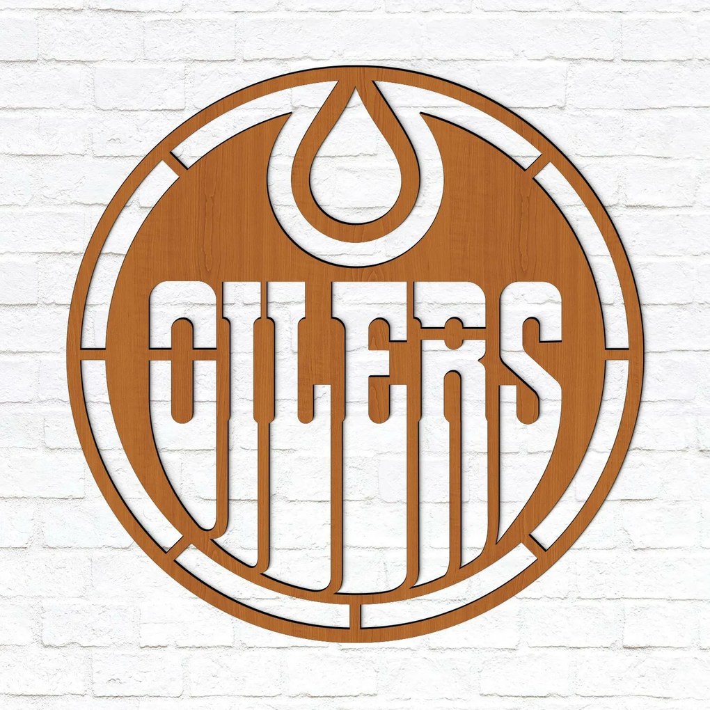 DUBLEZ | Edmonton Oilers - Logo pentru perete