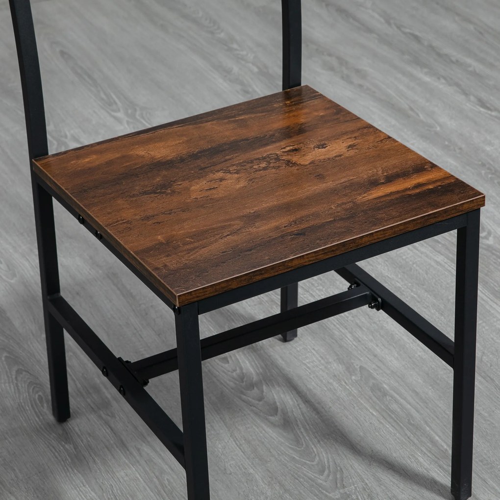 Set de 3 piese HOMCOM, masa cu extensie plianta, 2 scaune | Aosom RO