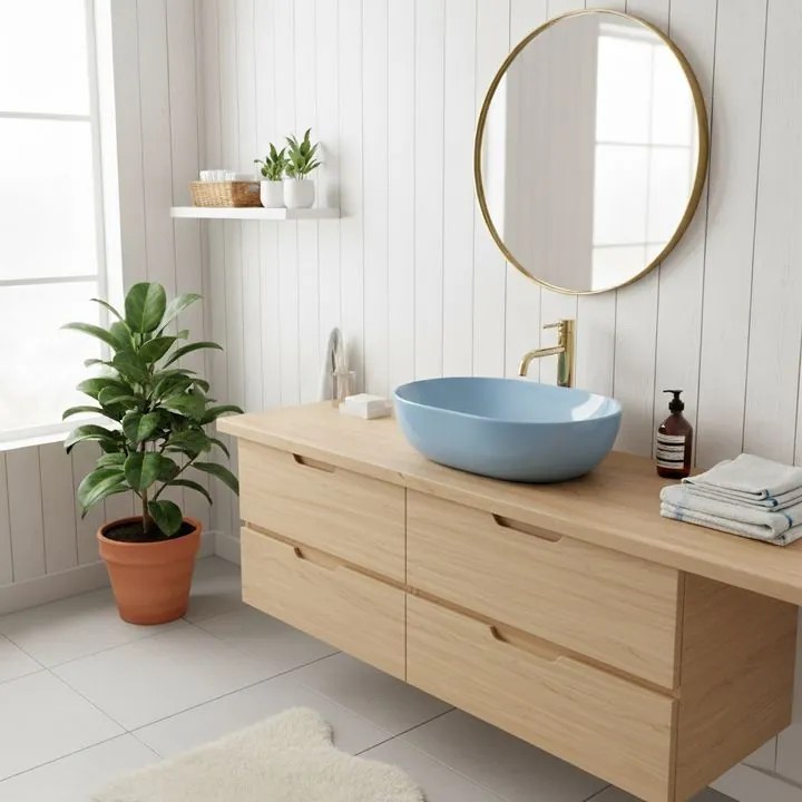 Lavoar pe blat Rea LISA L.BLUE SHINY