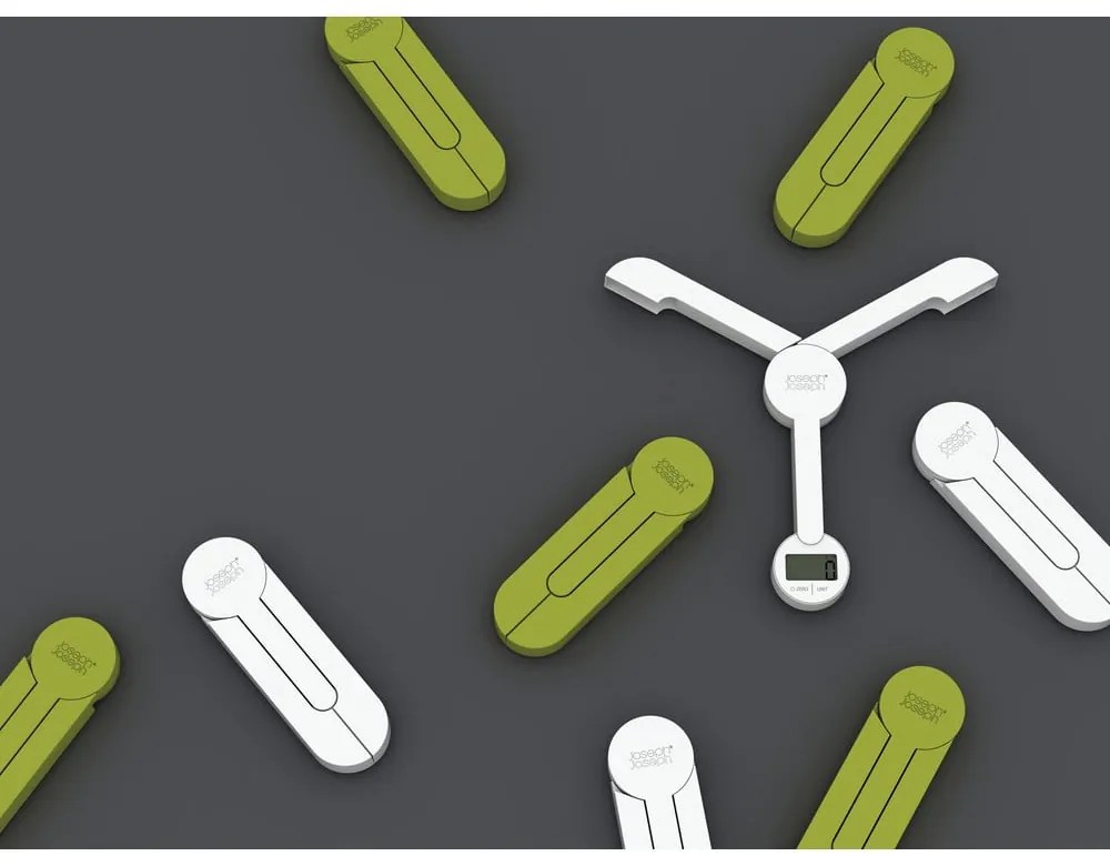 Cântar pliabil digital Joseph Joseph TriScale, alb