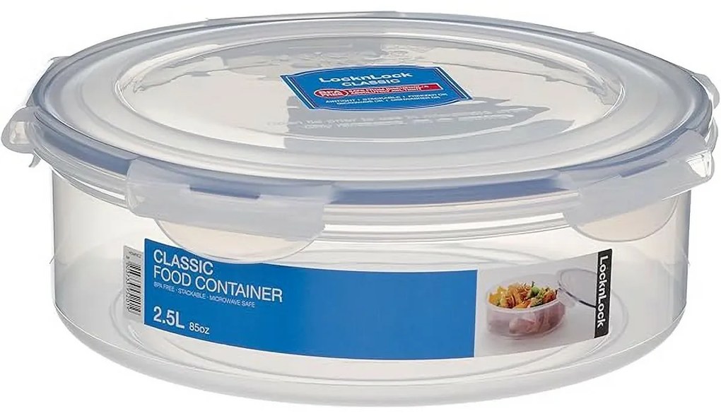 LOCKnLOCK Cutie pentru alimente rotundă 2,5 l, 24 x 8 cm