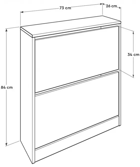 Dulap Pantofi SHC-520-BB-1 Alb