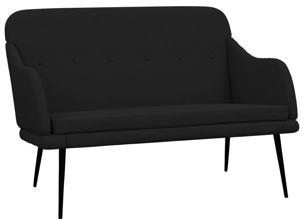 351485 vidaXL Bancă, negru, 110x76x80 cm, textil
