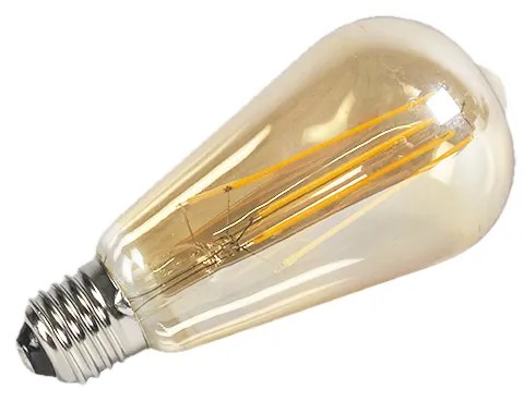 Set de 3 becuri LED cu dimmer E27 ST64 auriu 5W 450lm 2200K