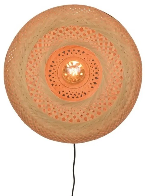 Aplica eco din bambus Palawan natur, 40x15cm