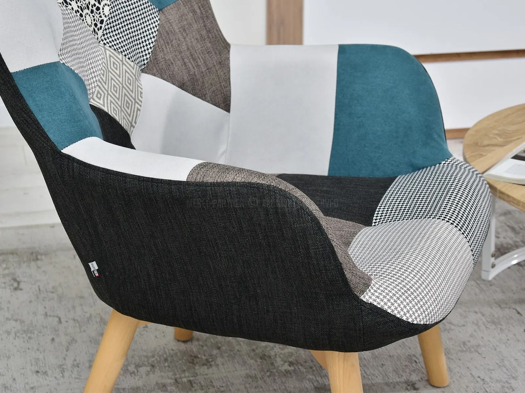 Fotoliu Nutri (patchwork + fag). Promo -19%. 1110349