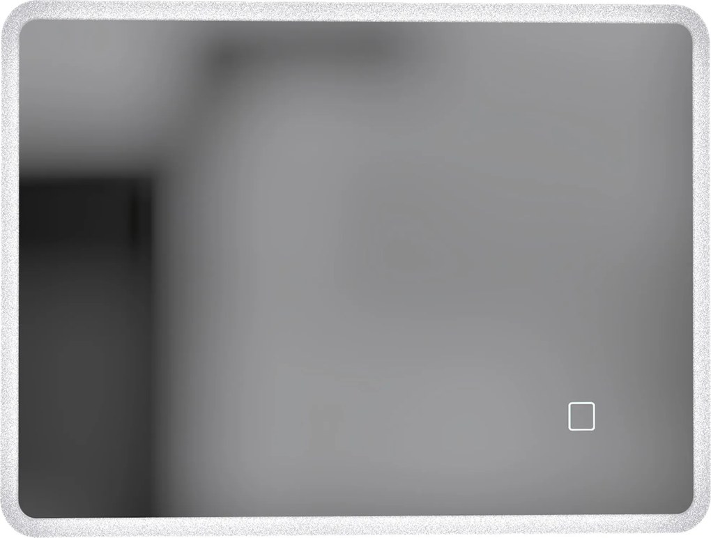 HOMCOM Oglindă de Baie cu LED 60x80 cm, 3 Culori de Lumină, Intensitate Reglabilă, Antiaburire, Comandă Tactilă, Memorie | Aosom Romania