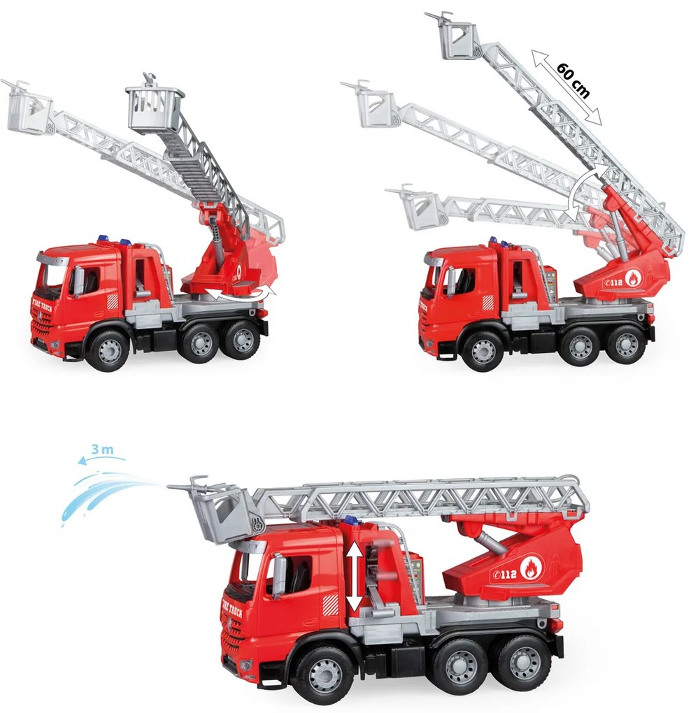 Mașină Pompieri Lena MercedesBenz Arocs, cu pompă de apă, 47 cm