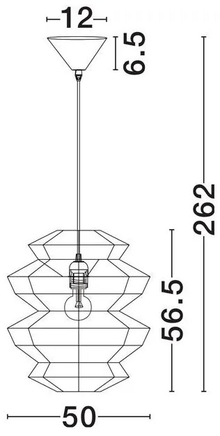Lustra/Pendul design natural NUA negru