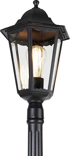 Lămpă clasică de exterior neagră 200 cm IP44 - Havana