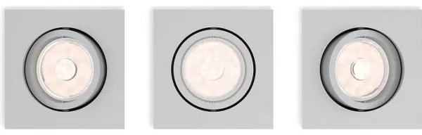 Philips 50193/87/PN - SET 3x Lampă încastrată ENNEPER 1xGU10/5,5W/230V