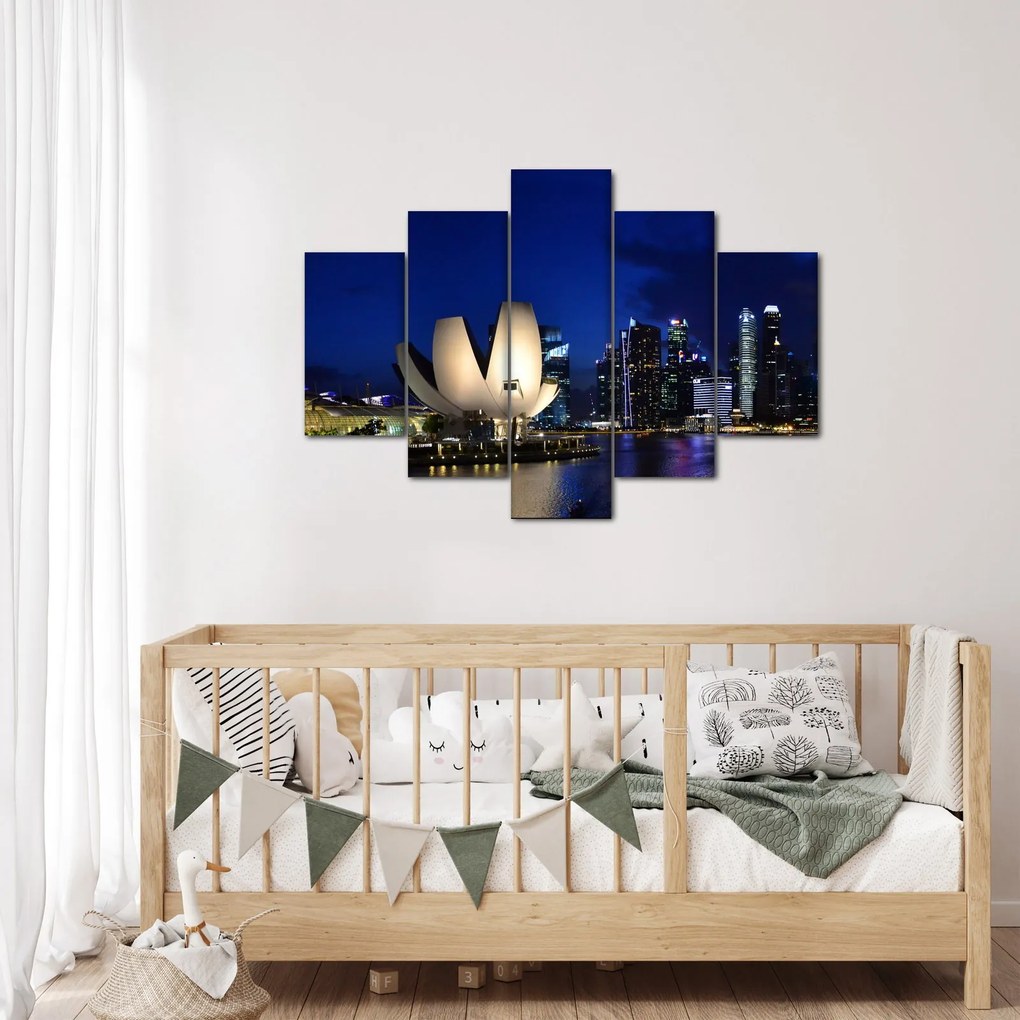 Tablou Singapore nocturn (150x105 cm)