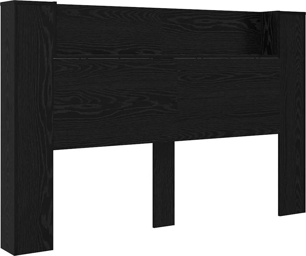 vidaXL Heaboard Stejar Negru 160 x 16,5 x 103,5 cm Lemn compozit