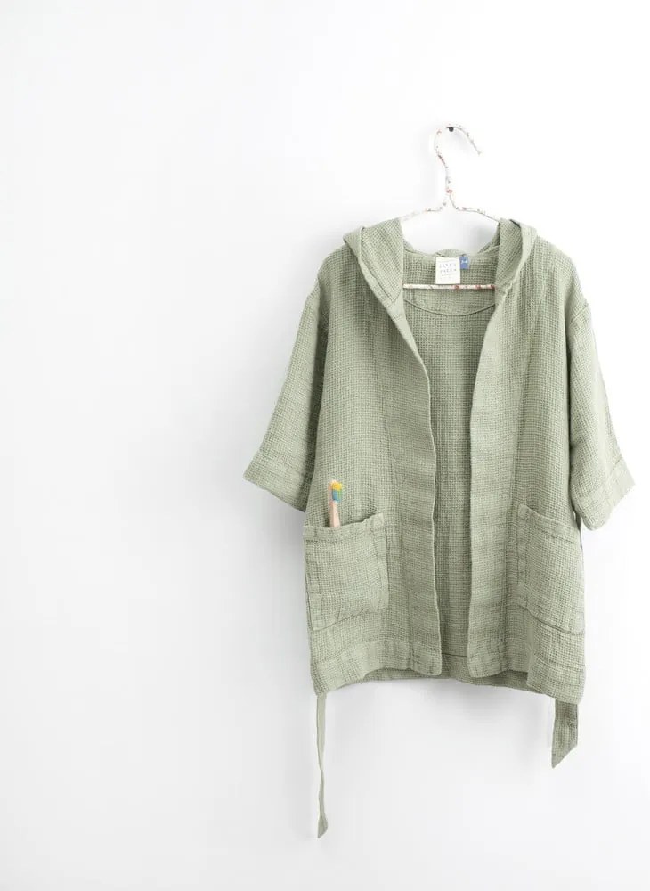 Halat din in pentru copii Linen Tales Nature, măr. 122 - 128, verde