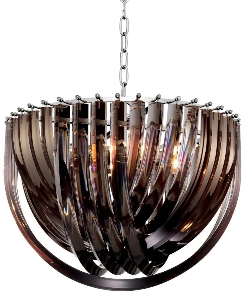Candelabru design LUX Murano 50cm, fumuriu 111902 HZ